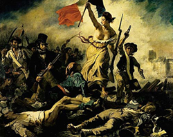 La liberté guidant le peuple, peinture de Eugène Delacroix