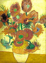 peinture de Vincent Van Gogh les Tournesols