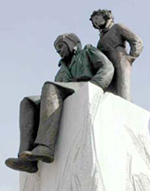 Statue de Saint Exupery et de son Petit Prince à Lyon